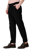 Mens Black Loose Fit Casual Trouser