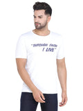 Men's White Slim Fit T-Shirts