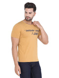 Men's Mustard Slim Fit T-Shirts