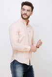 Men's Light Pink Full Sleeve Slim Fit Luxury Shirt