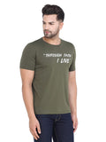 Men's Olive Slim Fit T-Shirts
