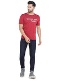 Men's Red Slim Fit T-Shirts