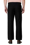 Mens Black Loose Fit Casual Trouser