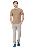 Men's Half Sleeves Henley Neck Slim Fit Peanut T-Shirt colvynharris