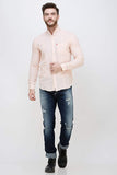 Men's Light Pink Full Sleeve Slim Fit Luxury Shirt