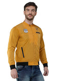 Men's Mustard Winterwear Zipper Bomber Jacket