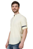 Mens Yellow Regular Fit Kurta