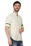Mens Yellow Regular Fit Kurta