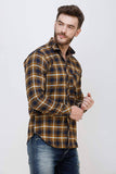 Men's Casual Full Sleeve Mustard  Shirt colvynharris