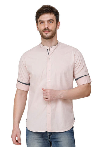 Men's Baby Pink Regular Fit Kurta
