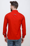Men's Red Full Sleeve Slim Fit Casual Shirt