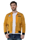 Men's Mustard Winterwear Zipper Bomber Jacket