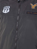 Men's Grey Winterwear Zipper Bomber Jacket