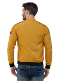Men's Mustard Winterwear Zipper Bomber Jacket