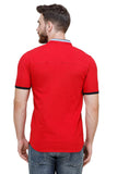 Men's Red Half Sleeve Casual Luxury Shirt