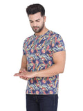 Men's Multicolor Slim Fit T-Shirts