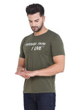 Men's Olive Slim Fit T-Shirts
