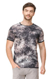 Men's Half Sleeves Round Neck Black T-Shirt