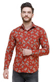 Men's Casual Full Sleeve Red Shirt colvynharris