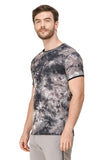 Men's Half Sleeves Round Neck Black T-Shirt