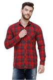 Men's Casual Full Sleeve Red Shirt