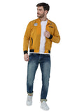 Men's Mustard Winterwear Zipper Bomber Jacket