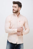 Men's Light Pink Full Sleeve Slim Fit Luxury Shirt