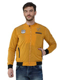 Men's Mustard Winterwear Zipper Bomber Jacket