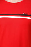 Men's Half Sleeves Round Neck Slim Fit Red T-Shirt colvynharris