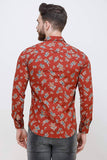 Men's Casual Full Sleeve Red Shirt colvynharris