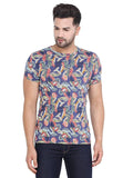 Men's Multicolor Slim Fit T-Shirts