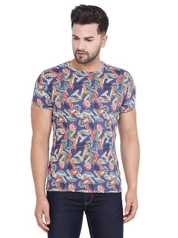 Men's Multicolor Slim Fit T-Shirts