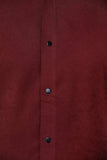 Mens Maroon Regular Fit Casual Shirts