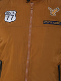 Men's Brown Winterwear Zipper Bomber Jacket