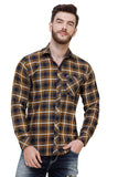 Men's Casual Full Sleeve Mustard  Shirt
