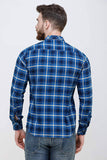 Men's Casual Full Sleeve Blue Shirt