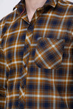 Men's Casual Full Sleeve Mustard  Shirt