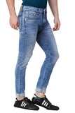 Men's Casualwear Slim Fit Mid-Rise Clean Look Stretchable Denim Jeans