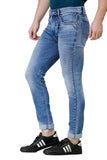 Men's Casualwear Slim Fit Mid-Rise Clean Look Stretchable Denim Jeans