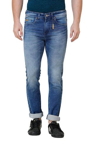 Regular Fit Mid-Rise Clean Look Stretchable Denim Jeans
