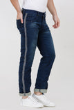 Colvyn Harris Men's Casualwear Regular Fit Mid-Rise Clean Look Stretchable Stretchable Blue Denim Jeans