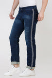 Colvyn Harris Men's Casualwear Regular Fit Mid-Rise Clean Look Stretchable Stretchable Blue Denim Jeans