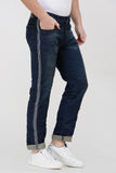 Colvyn Harris Men's Casualwear Regular Fit Mid-Rise Clean Look Stretchable Stretchable Green Tone Denim Jeans