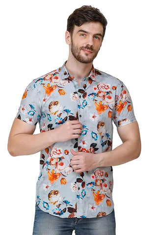 Men's Regular Fit Half Sleeves Casual Shirt