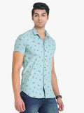 Printed Short Sleeve Casual Shirt