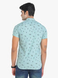 Printed Short Sleeve Casual Shirt
