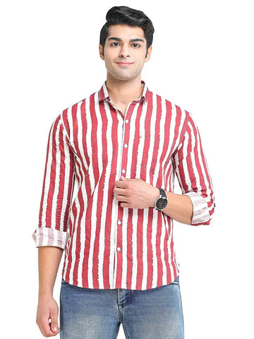 Striped Full Sleeve Casual Shirt