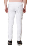 Cargo Style White Joggers Track Pants