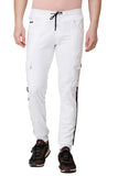Cargo Style White Joggers Track Pants