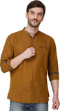 Mens Brown Color Slim Fit Kurta